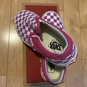 Kid’s Vans Asher Slip on Sneakers Size 1 Brand New